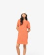 NATIVE SPIRIT Umweltfreundliches Damen-T-Shirt-Kleid aus Frottee mit überschnittener Schulterpartie Kleid personalisierbar