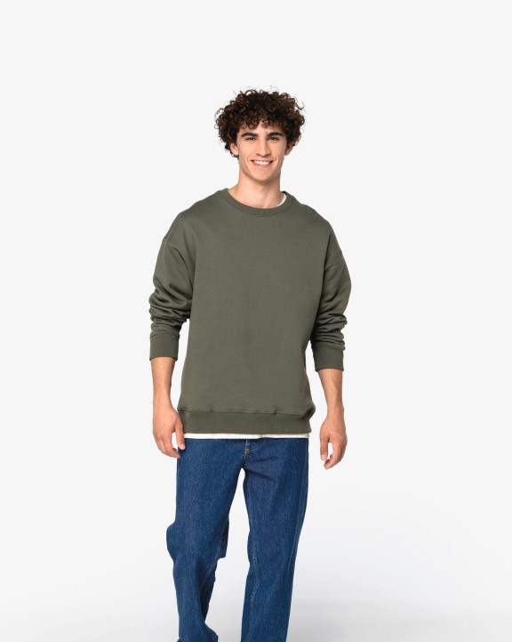 Sweater NATIVE SPIRIT Ecologische oversized uniseks sweater met ronde hals voor bedrukking &amp; borduring
