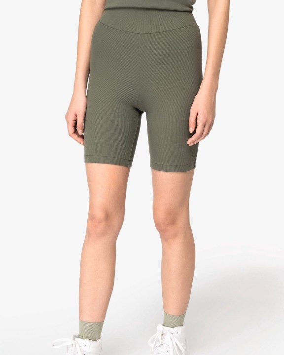 Bermuda & Short NATIVE SPIRIT Ecologische geribde damesshort voor bedrukking &amp; borduring
