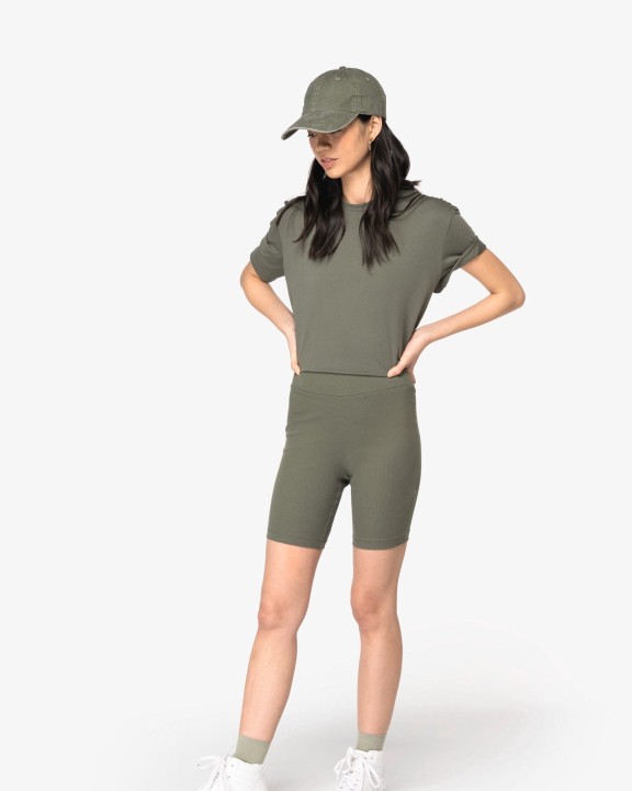 Bermuda & Short NATIVE SPIRIT Ecologische geribde damesshort voor bedrukking &amp; borduring