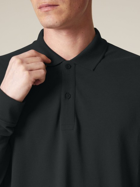 Polos à personnaliser STANLEY/STELLA Prepster 2.0 Long Sleeve noir
