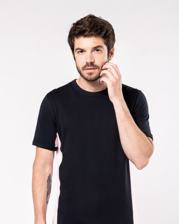 T-shirt personnalisable KARIBAN Tiger > t-shirt bicolore manches courtes