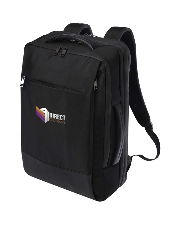 4DO Expedition Pro 35L, 17" GRS recycelter erweiterbarer Laptop-Rucksack Tasche personalisierbar