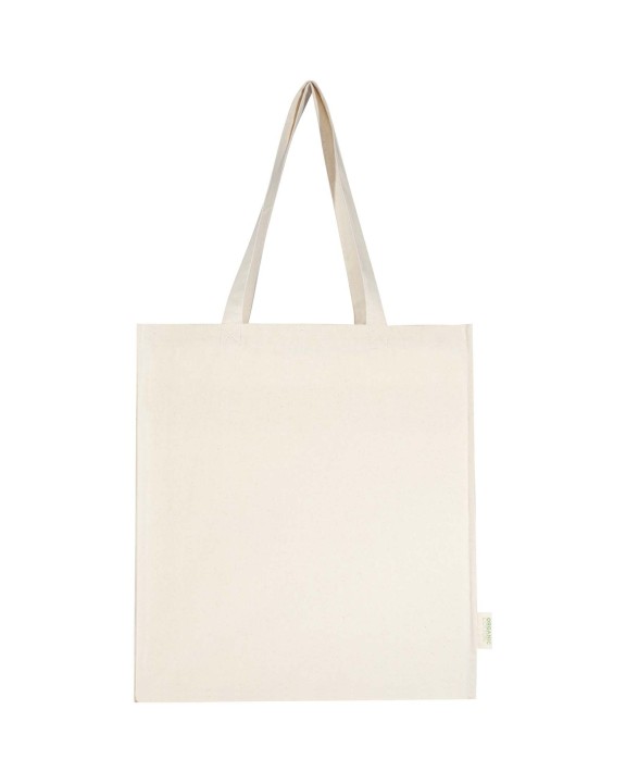 4DO Orissa 180 g/m² Tragetasche mit Seitenfalte aus Bio-Baumwolle 14L Tote Bag personalisierbar