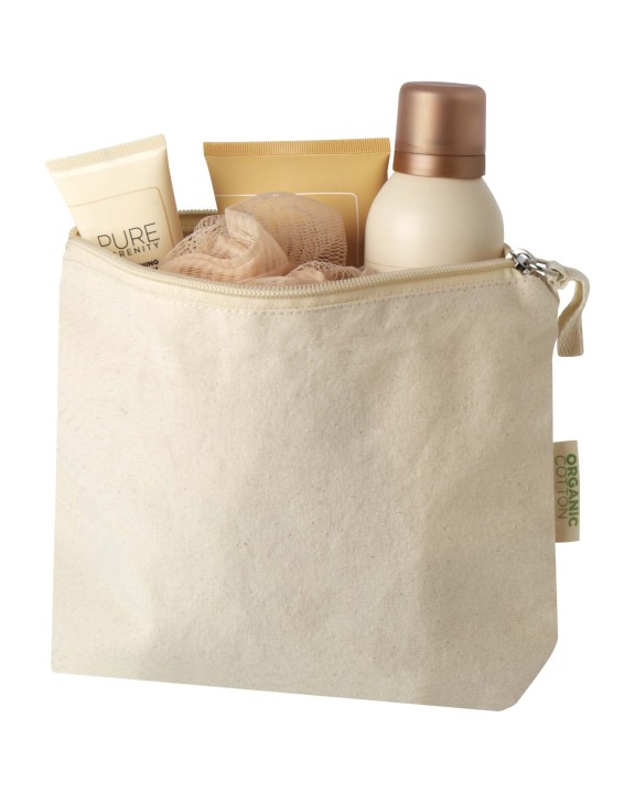 4DO Orissa 180 g/m² Kosmetiktasche aus Bio-Baumwolle 1L Tasche personalisierbar