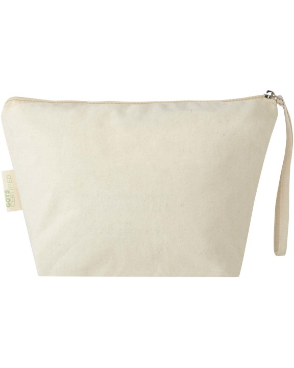 4DO Orissa 180 g/m² große Kosmetiktasche aus Bio-Baumwolle 3L Tasche personalisierbar