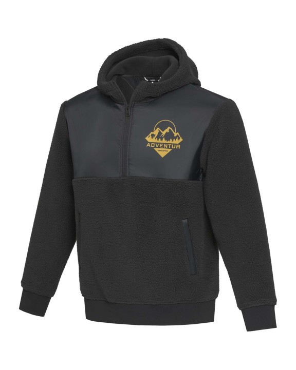 ELEVATE Evans Sherpa Fleecepullover Half-Zip Unisex Polar Fleece personalisierbar