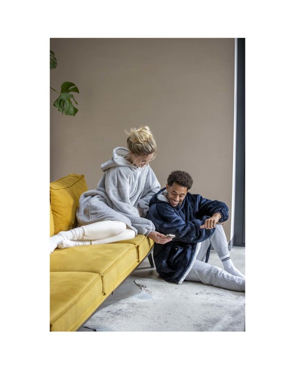 Fleecedeken 4DO Denali GRS hoodie deken voor bedrukking &amp; borduring