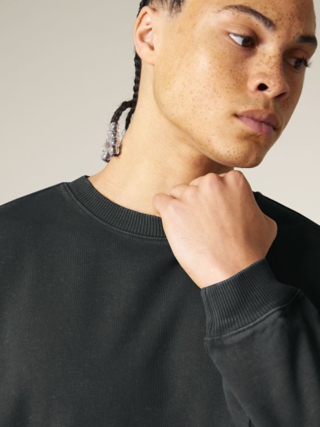 Sweat-shirts à personnaliser STANLEY/STELLA Radder 2.0 Vintage G. Dyed Black Rock