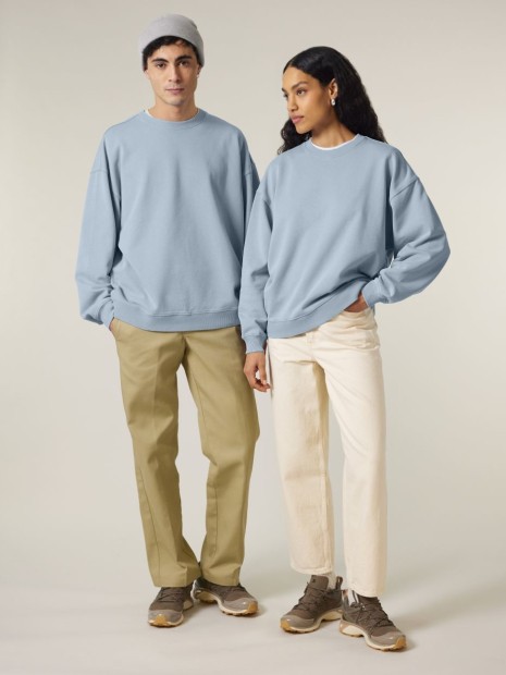 Sweat-shirts à personnaliser STANLEY/STELLA Radder 2.0 Vintage G.Dyed Blue Stone
