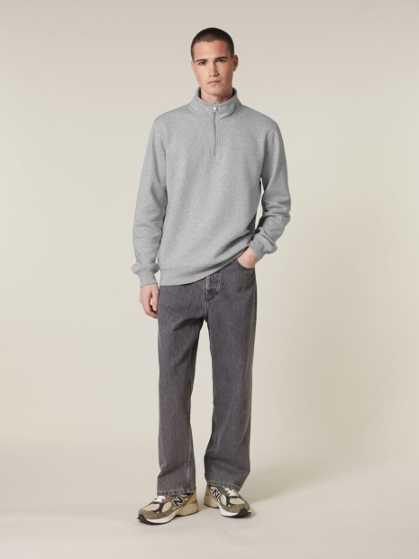 Sweat-shirts à personnaliser STANLEY/STELLA Trucker 2.0 heather grey