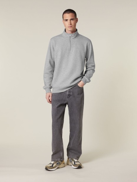 Sweat-shirts à personnaliser STANLEY/STELLA Trucker 2.0 heather grey
