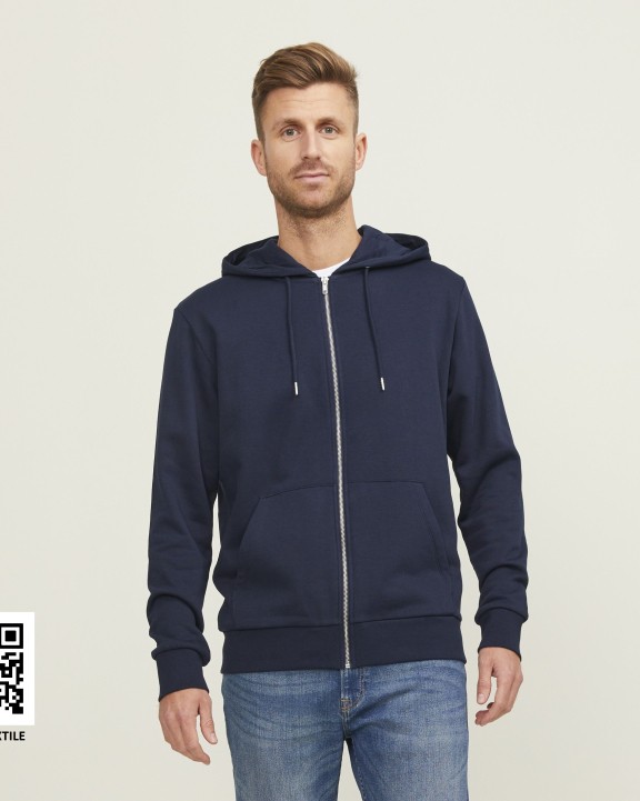 Sweater PRODUKT - JACK & JONES BLANK CLASSIC UNISEX ZIP HOOD SWEAT voor bedrukking &amp; borduring
