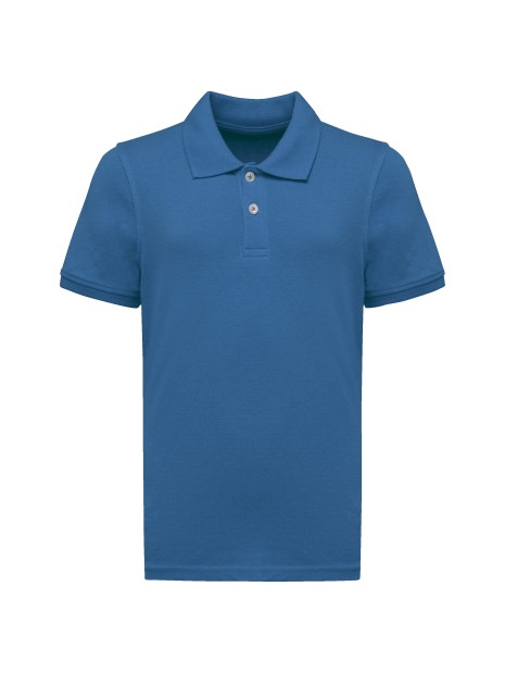 KARIBAN Polo manches courtes enfant bleu royal clair personnalisable