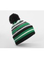 BEECHFIELD MULTI-SPORT FAN BEANIE black/kelly green/white personnalisable