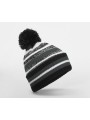 BEECHFIELD MULTI-SPORT FAN BEANIE noir/gris graphite/blanc personnalisable