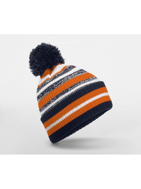 BEECHFIELD MULTI-SPORT FAN BEANIE french navy/orange/white personnalisable
