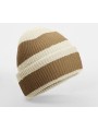 BEECHFIELD COLOUR BLOCK BEANIE vanilla/biscuit personnalisable