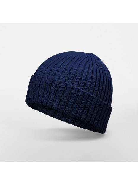 BEECHFIELD Bonnet enfant en coton biologique oxford navy personnalisable