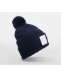 Casquette personnalisable BEECHFIELD APPLIQUÉ PATCH POM BEANIE