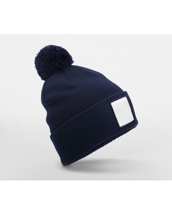 Casquette personnalisable BEECHFIELD APPLIQUÉ PATCH POM BEANIE