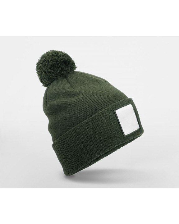 Casquette personnalisable BEECHFIELD APPLIQUÉ PATCH POM BEANIE