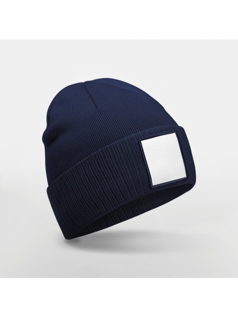 BEECHFIELD Bonnet à patch appliqué bleu oxford/blanc personnalisable