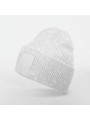 BEECHFIELD Bonnet à large revers avec patch ton sur ton cloud grey personnalisable