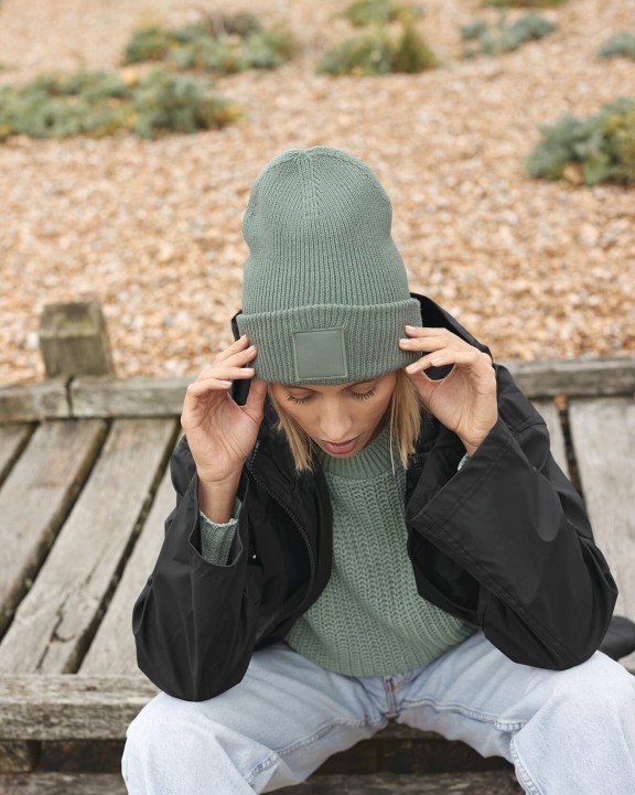 Casquette personnalisable BEECHFIELD Bonnet à large revers avec patch ton sur ton