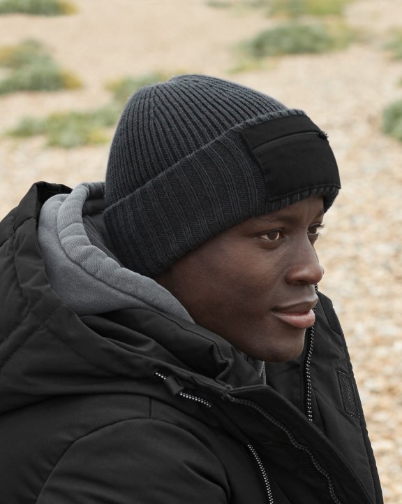 Casquette personnalisable BEECHFIELD ZIP PATCH BEANIE