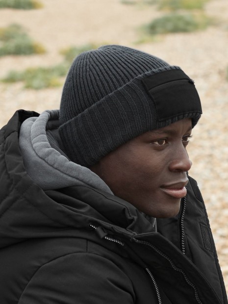 Casquettes à personnaliser BEECHFIELD ZIP PATCH BEANIE 