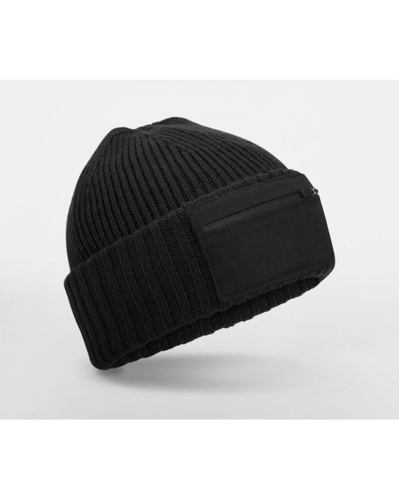 Casquette personnalisable BEECHFIELD ZIP PATCH BEANIE