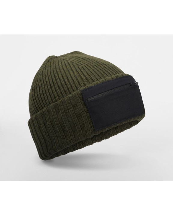 Casquette personnalisable BEECHFIELD ZIP PATCH BEANIE
