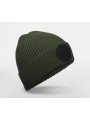 BEECHFIELD CIRCULAR FASHION PATCH BEANIE olive/noir personnalisable