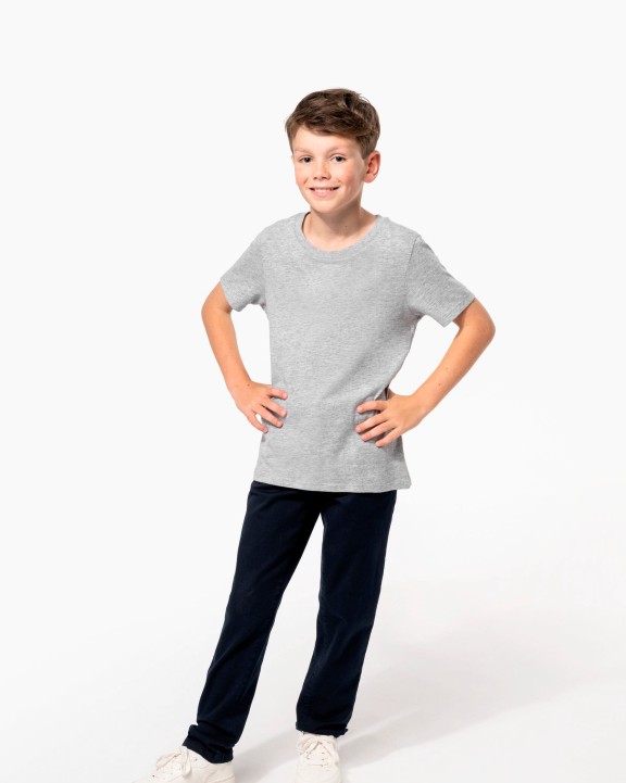 KARIBAN Kinder-T-Shirt mit Rundhalsausschnitt T-Shirt personalisierbar