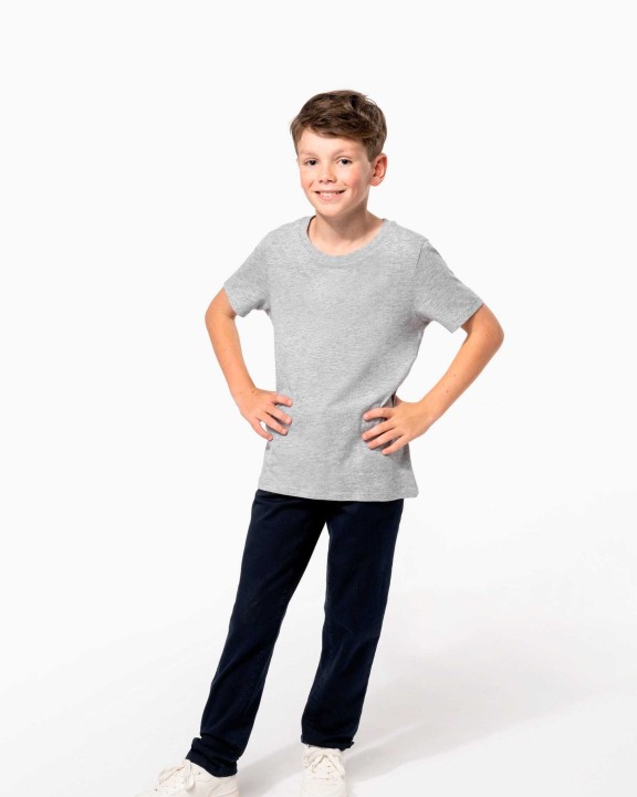 KARIBAN Kinder-T-Shirt mit Rundhalsausschnitt T-Shirt personalisierbar