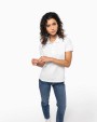 KARIBAN Piqué-Polohemd für Damen Poloshirt personalisierbar