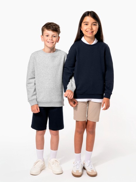 Polos à personnaliser KARIBAN Sweat-shirt col rond enfant 