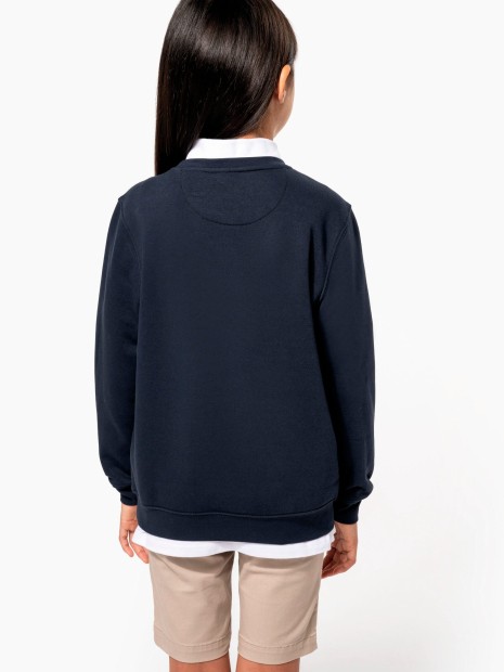 Polos à personnaliser KARIBAN Sweat-shirt col rond enfant 