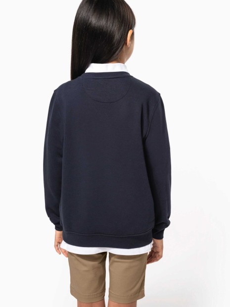 Polos à personnaliser KARIBAN Sweat-shirt col rond enfant 