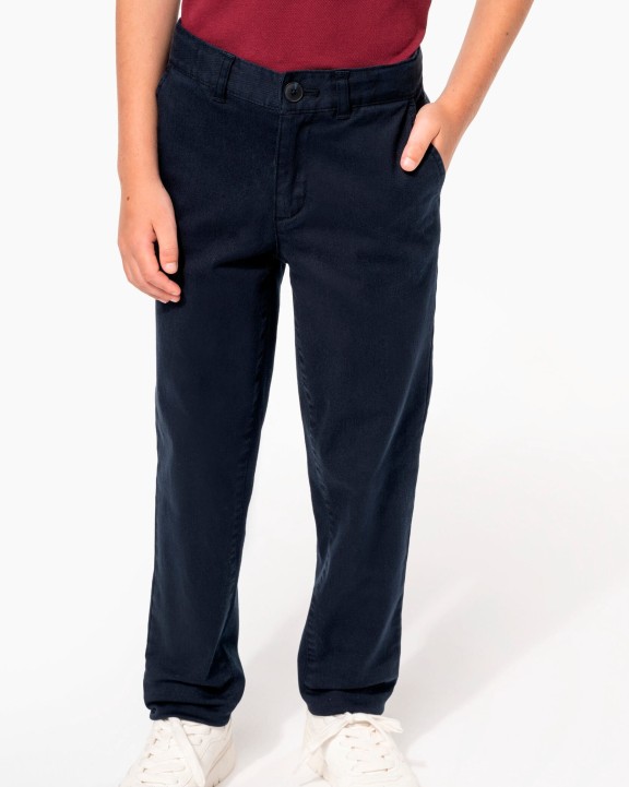 KARIBAN Chino-Hose für Jungen Hose personalisierbar