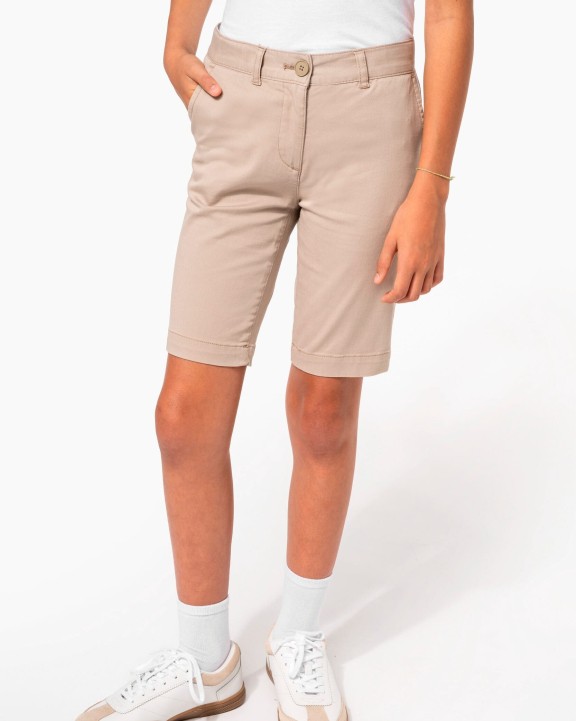 Bermuda & short personnalisable KARIBAN Bermuda chino fille