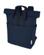 4DO Joey 15" GRS Rolltop Laptoprucksack aus recyceltem Canvas 15 L Tasche personalisierbar