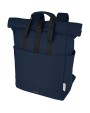 4DO Joey 15" GRS Rolltop Laptoprucksack aus recyceltem Canvas 15 L Tasche personalisierbar