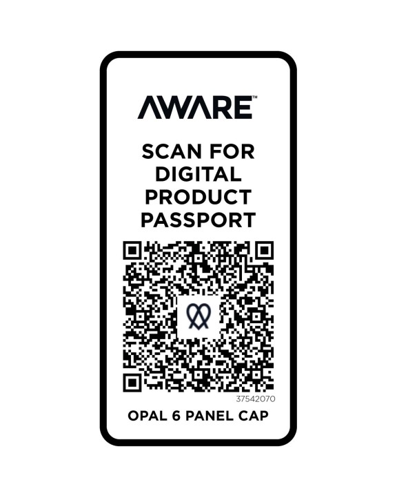 ELEVATE Opal 6 Segmenten Aware™ recycelte Kappe Kappe personalisierbar