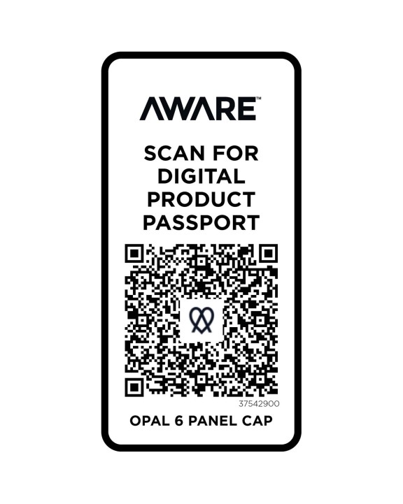 ELEVATE Opal 6 Segmenten Aware™ recycelte Kappe Kappe personalisierbar