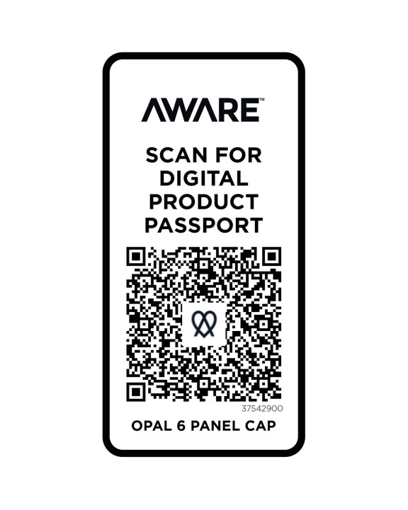 ELEVATE Opal 6 Segmenten Aware™ recycelte Kappe Kappe personalisierbar