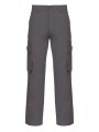 KARIBAN Pantalon multipoches homme dark grey personnalisable