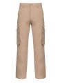 KARIBAN Pantalon multipoches homme calvi beige personnalisable