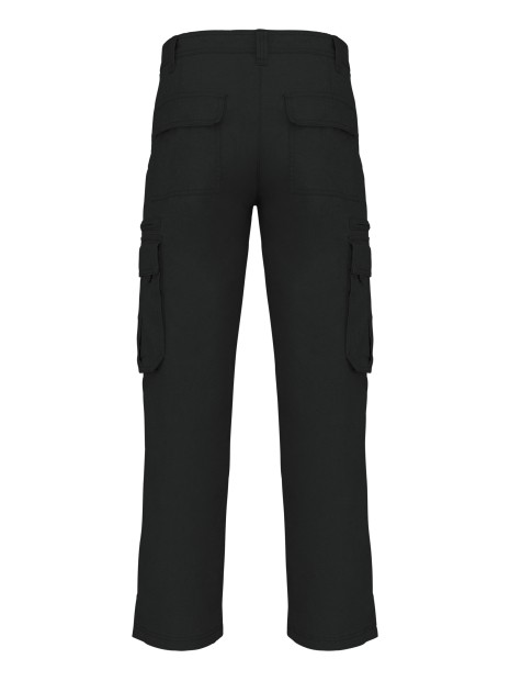 KARIBAN Pantalon multipoches homme noir personnalisable